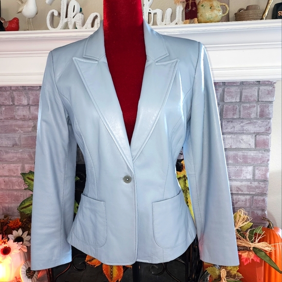 The Limited leather blazer, sz 6 - Picture 1 of 10